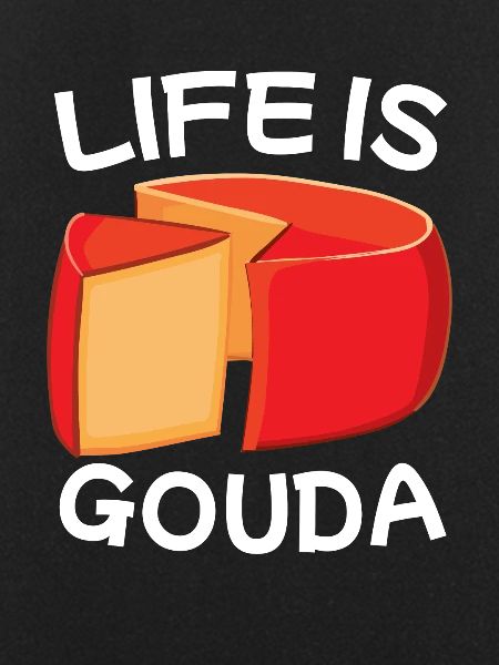 Gouda cheese piece