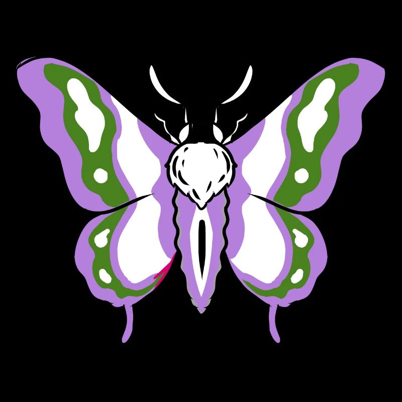 Genderqueer Pride Moth