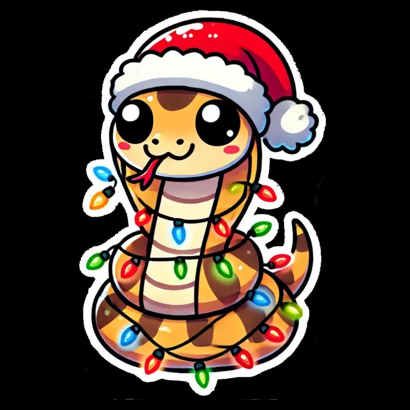 Emballage de serpent de Noël