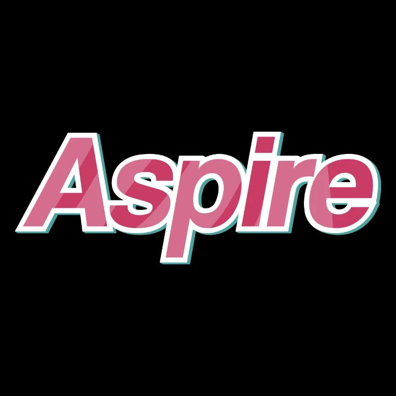 Design typographique Aspire