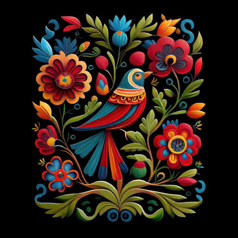 Oiseaux et fleurs