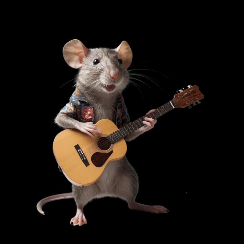 Rat Mouse Guitar