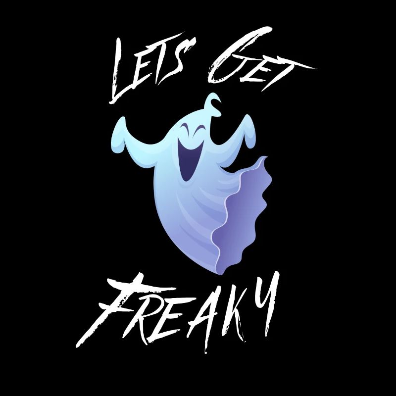 Lets Get Freaky Happy Halloween Dancing Ghost
