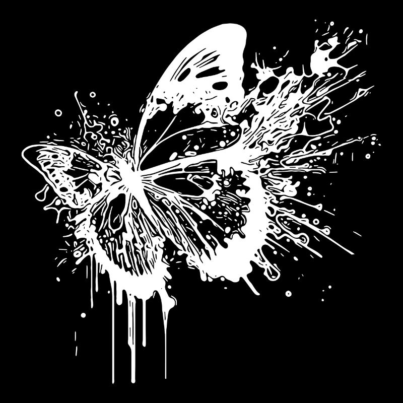 Splash Tattoo Ink Butterfly