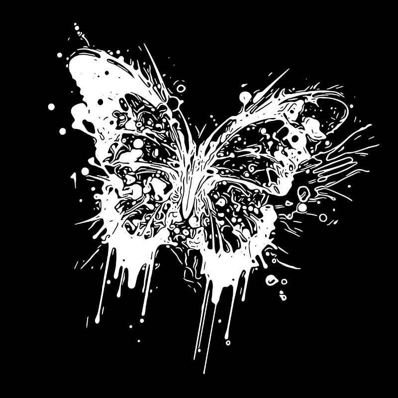 Tattoo Ink Splash Butterfly