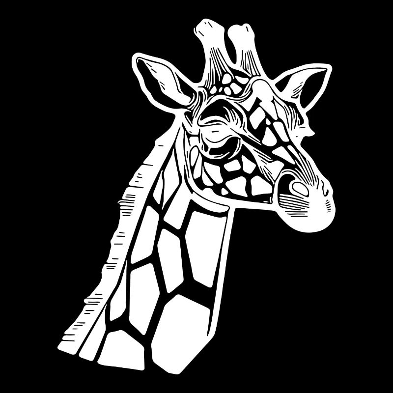 Style élégant de lignes de tatouage de girafe