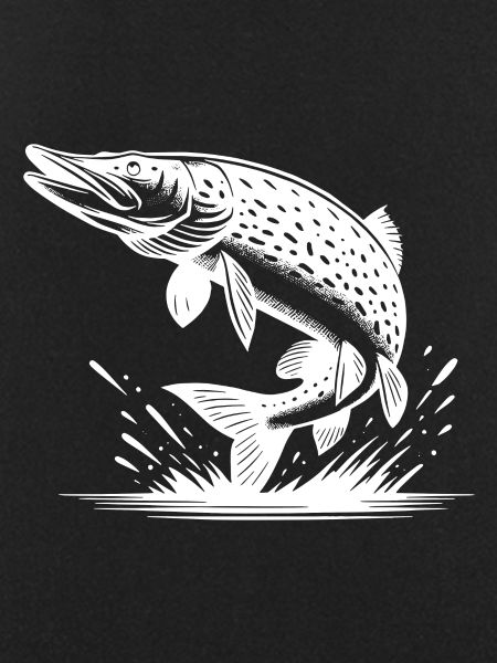 Big Leaping Pike Fish