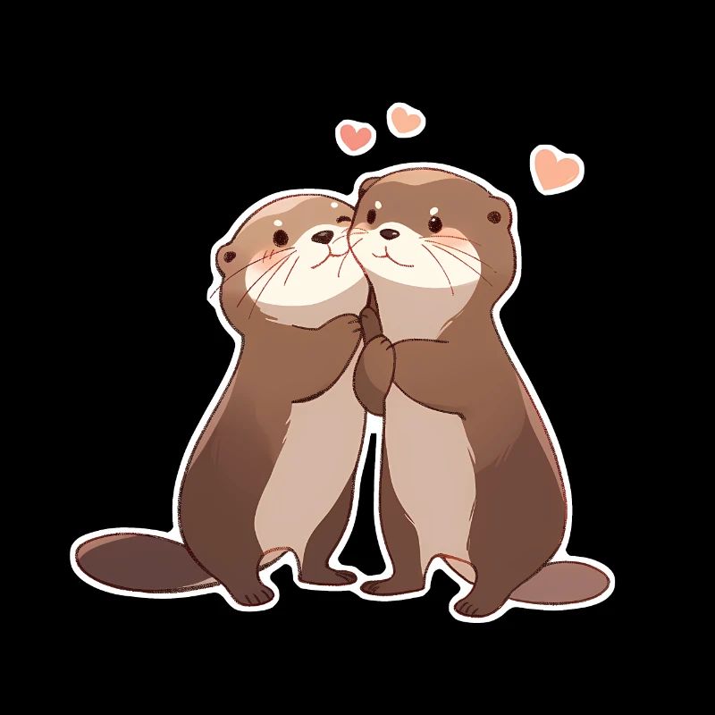 Otter Pärchen