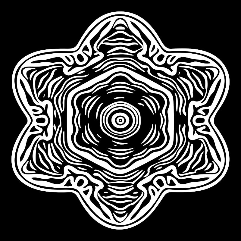 Forme géométrique des fleurs de mandala