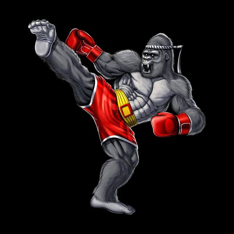 Gorilla Muay Thai Kämpfer