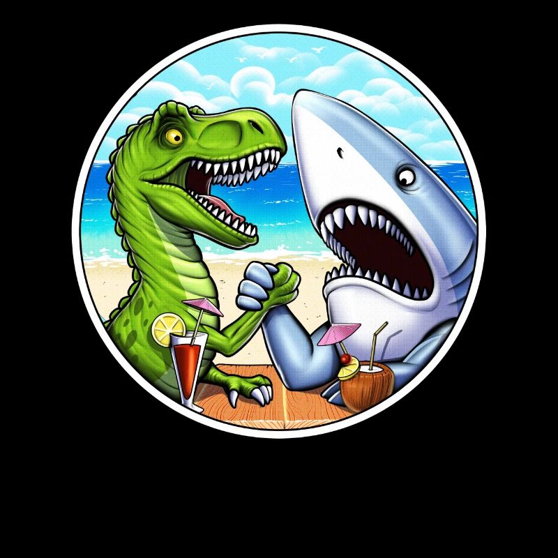 T-Rex Dinosaure Requin Bras De Fer
