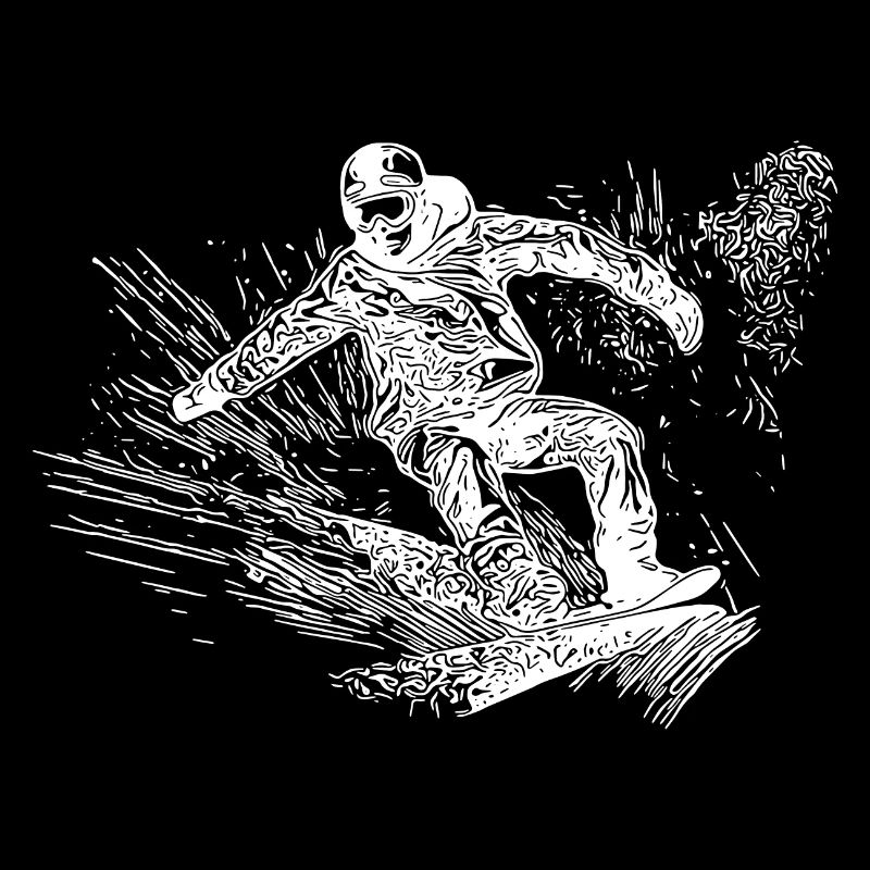 Snowboarding Ride Style Tiefschnee Snowboard Move