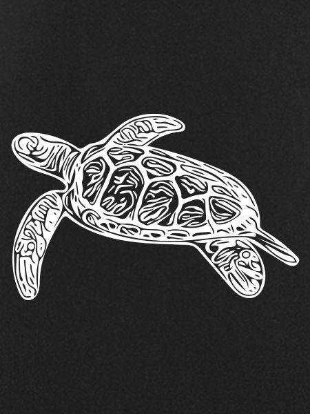 Small floating turtle