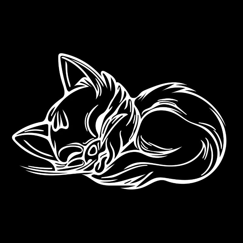 Mignon chaton endormi mignon