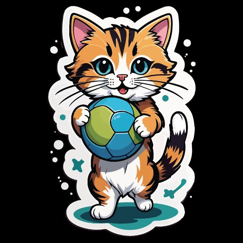 Katzen mit Ball Design
