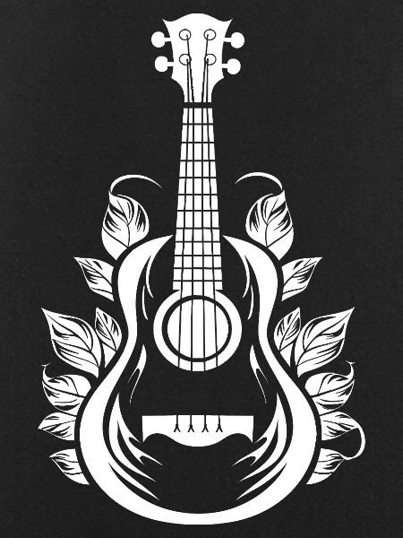 Ukulele Cartoon-Stil