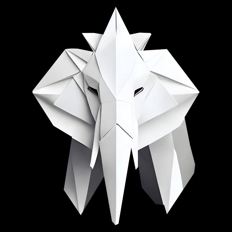 Origami Éléphant en papier