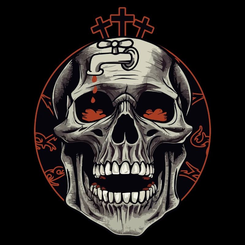 Brain Crash Skull