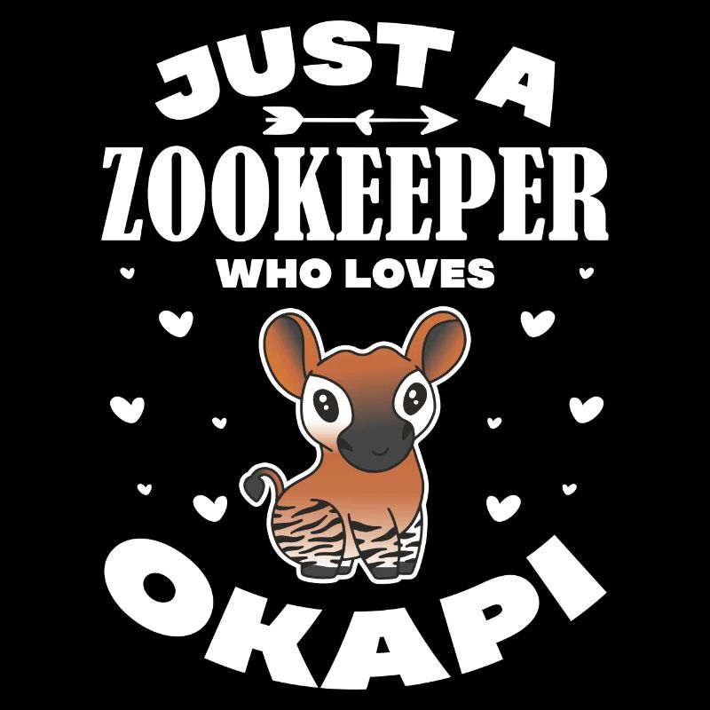 juste un gardien de zoo qui aime okapi Design