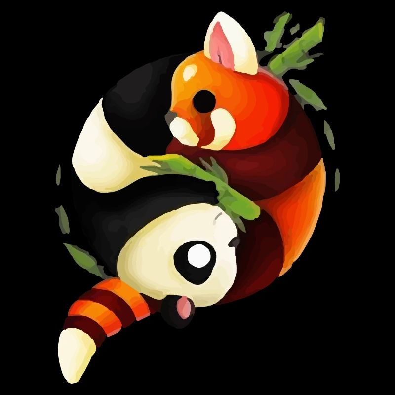 Logo yin yang panda