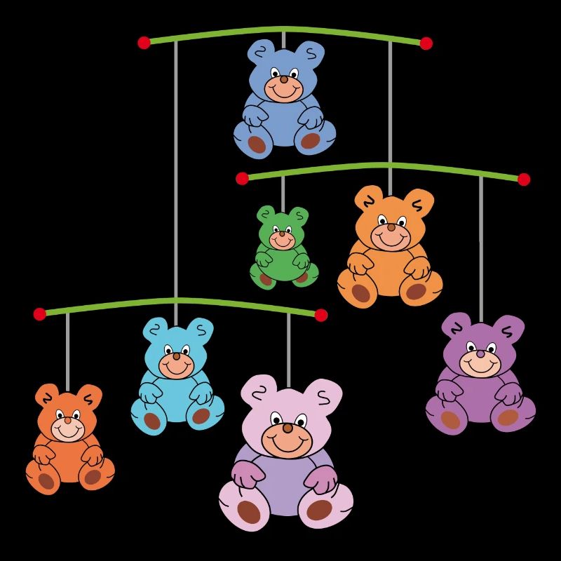 Mobilé with teddy bears