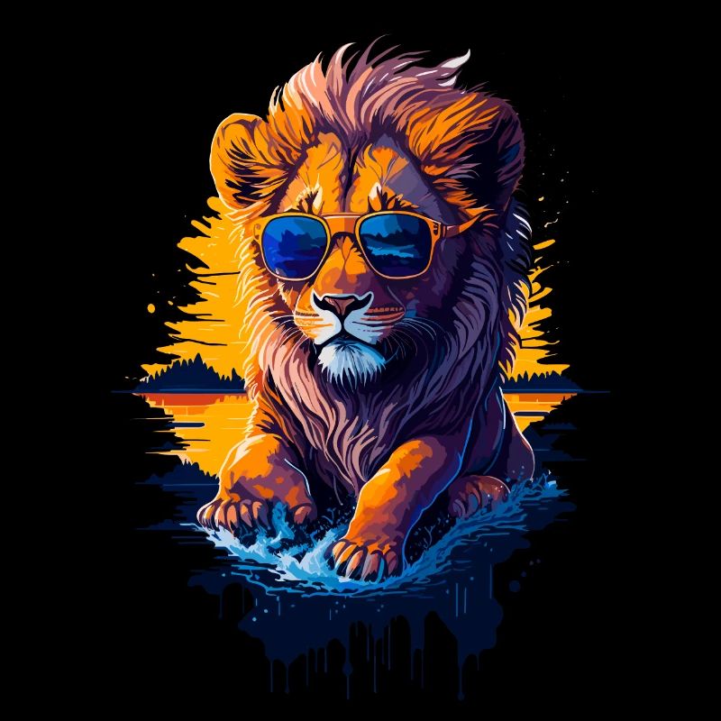 Mignon bébé lion