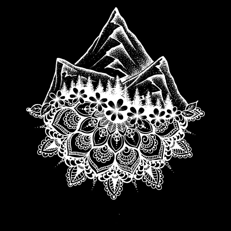 Mandala et montagnes