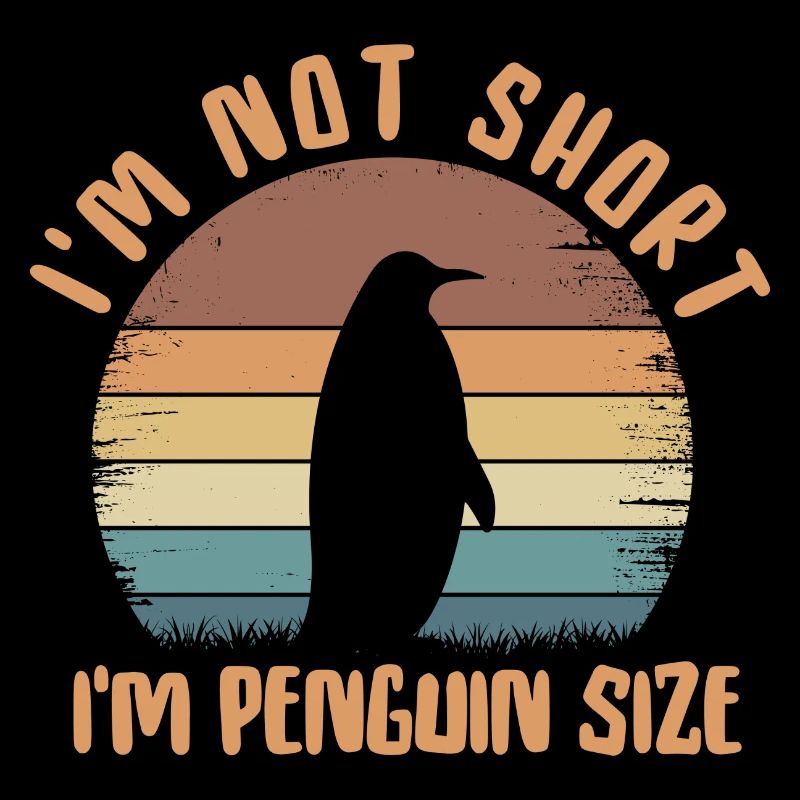 Ich bin nicht klein Ich bin Pinguin Größe Liebe Pinguine