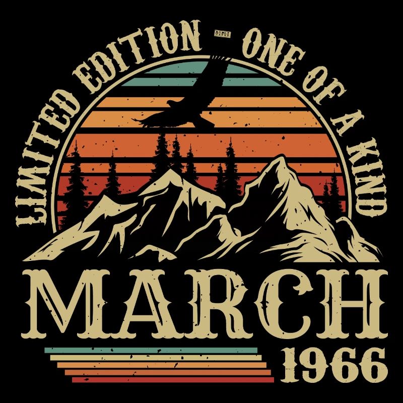 March 1966 Birthday Gift, Born In March 1966