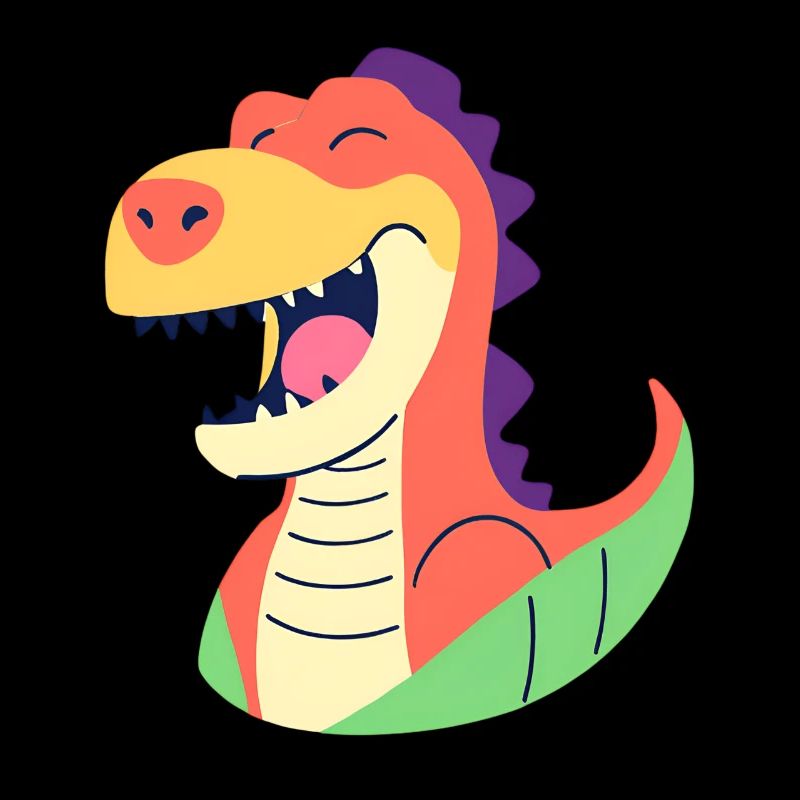 Lustiger lieber lachender Dino Dinosaurier T Rex