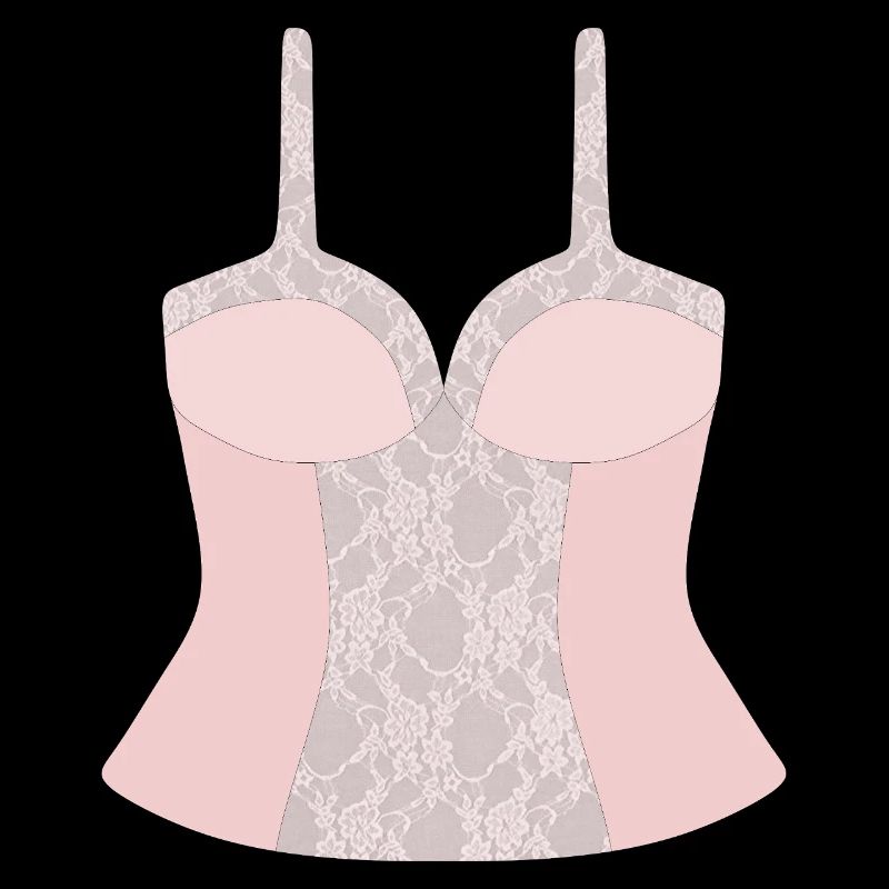 Lace Pink Corset Bodice