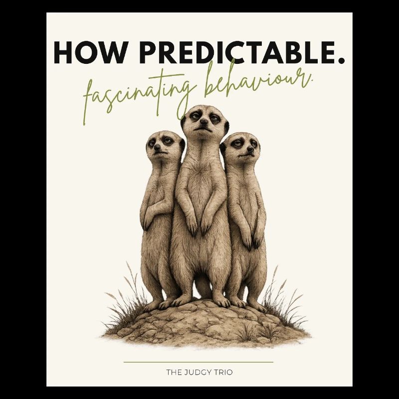 Quel trio de suricates prévisible
