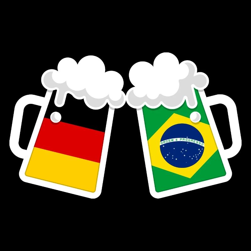 DRAPEAUX DE LA BIÈRE ALLEMAGNE BRÉSIL