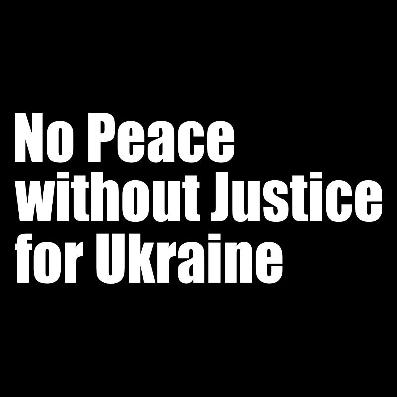 No peace without justice for ukraine