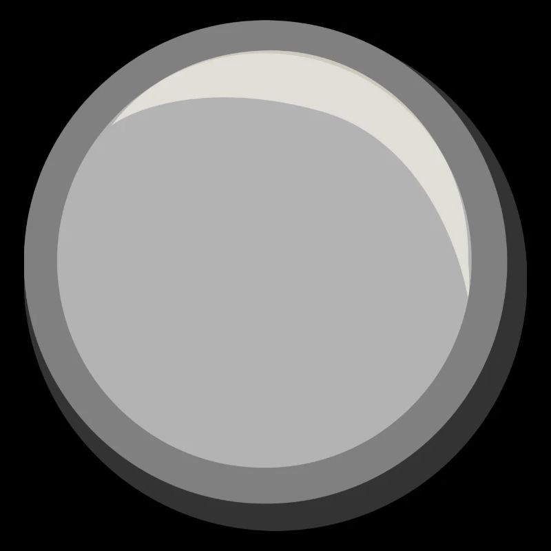 Silber Knopf Kreis Sticker Vorlage