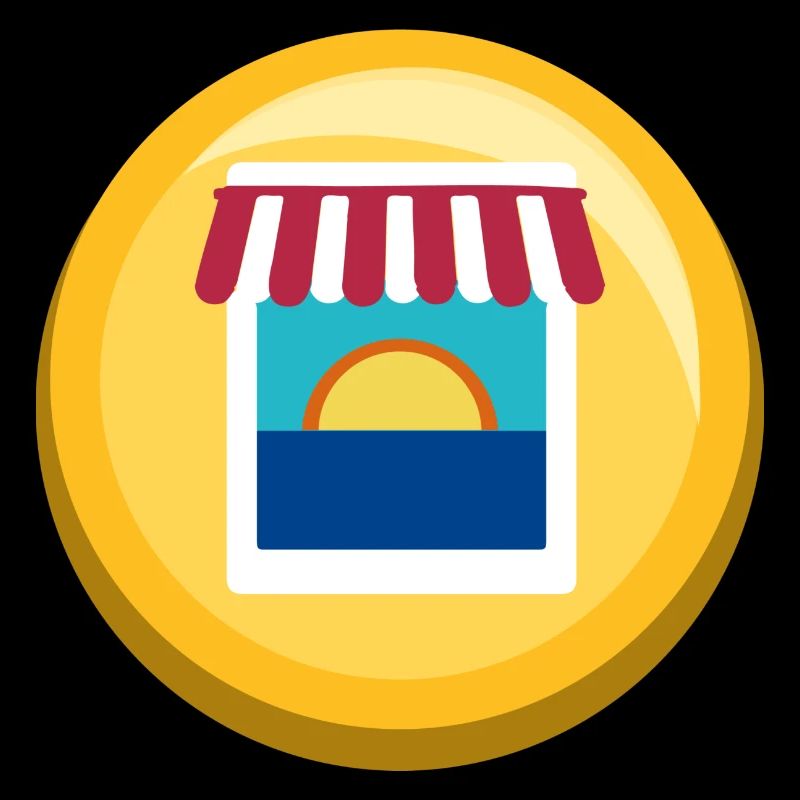 Sunset Market Sticker