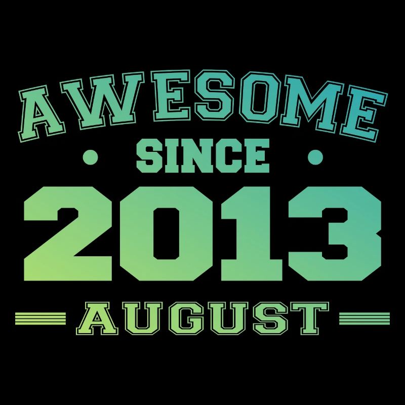 2013 Août Année Naissance Anniversaire Août 2013