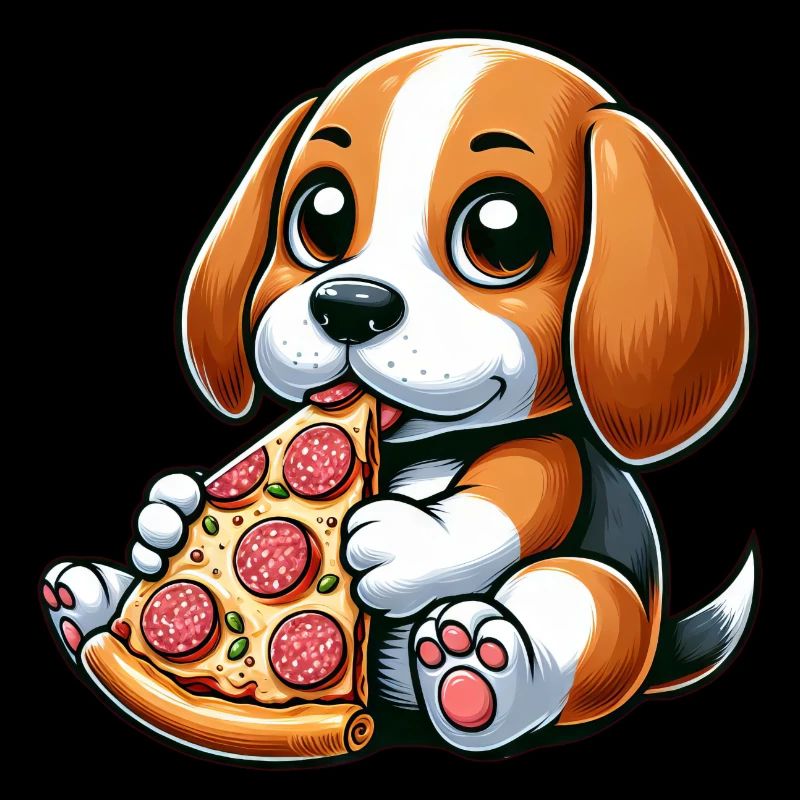 Dog Beagle Pizza Pizza Lover Cheese