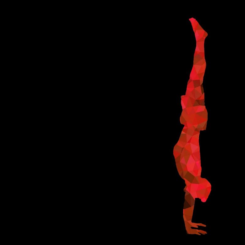 Yoga Handstand rot