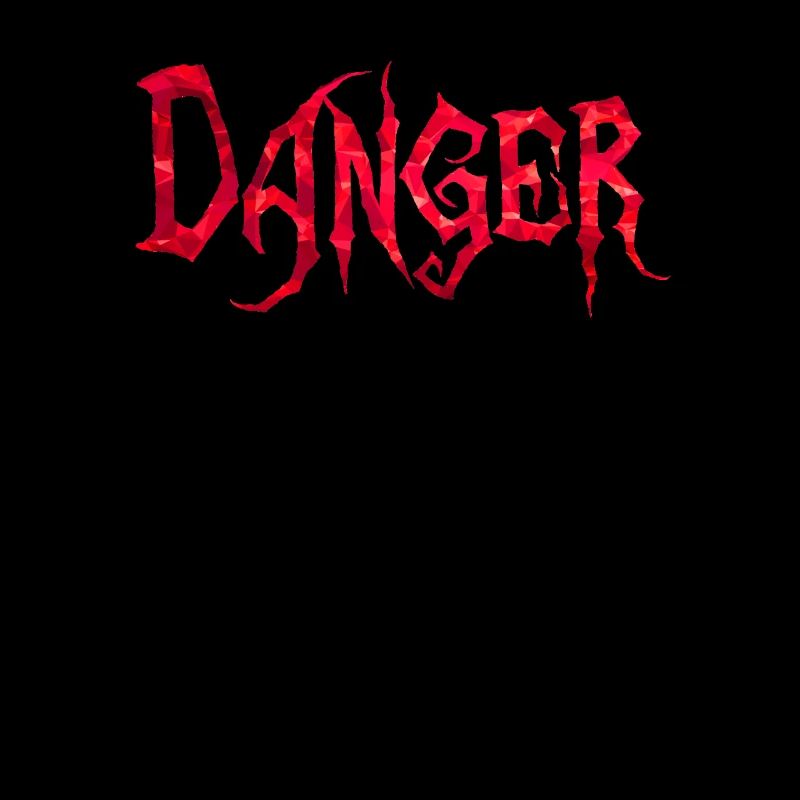 Danger red polygons