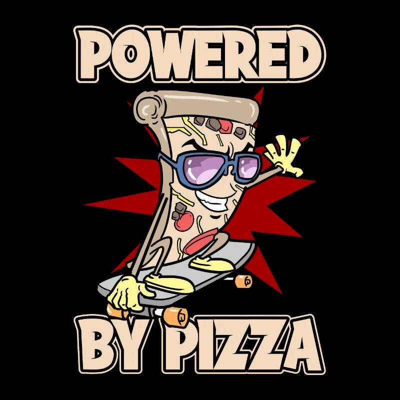 Pizza Skater Skateboard Propulsé par Pizza