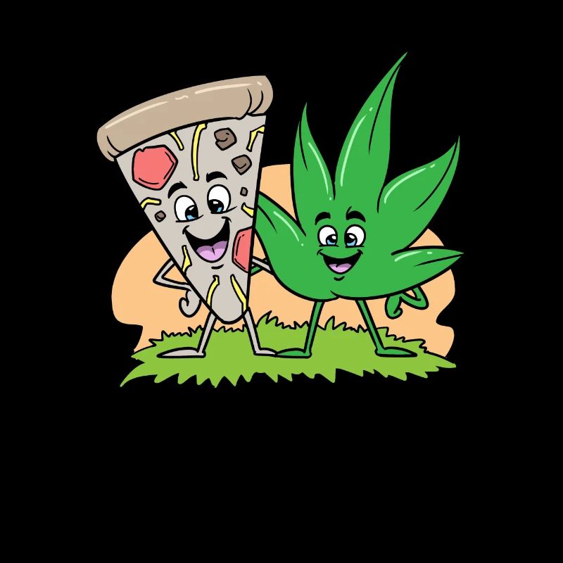 Pizza et Weed Cannabis Marijuana