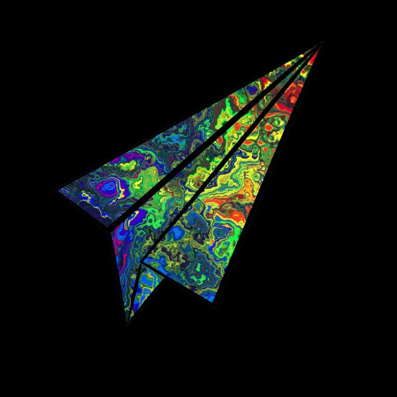 Paper planes colorful