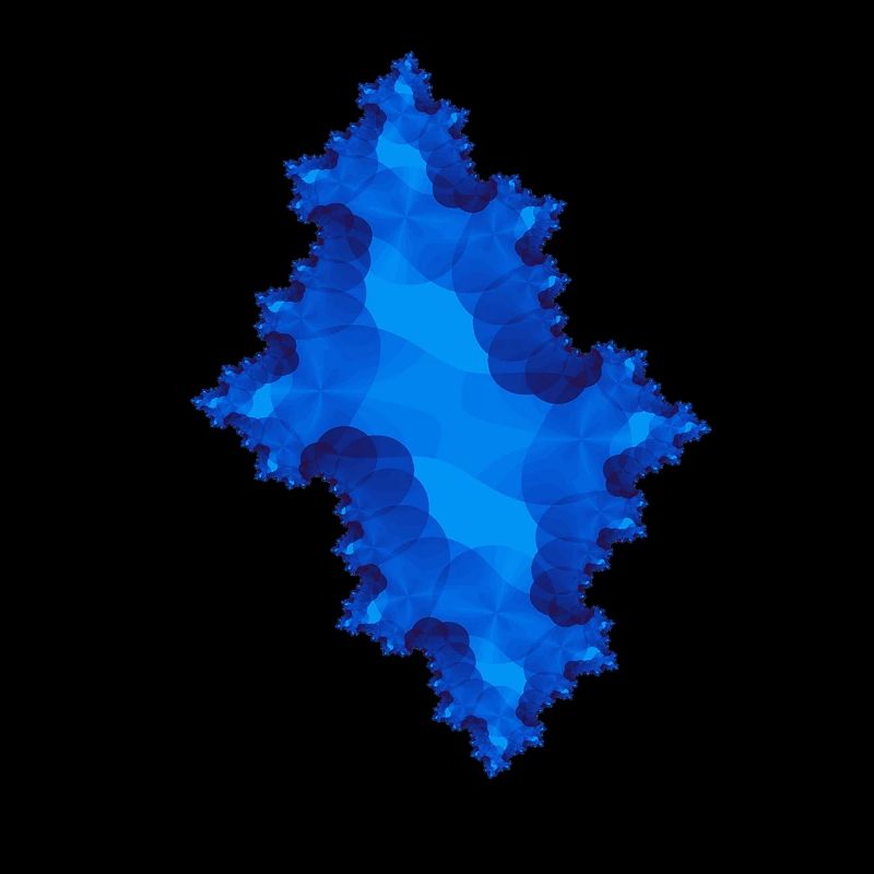 bleu fractal