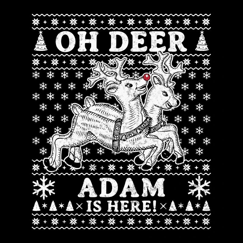 Oh Deer - Adam is here Ugly Weihnachten