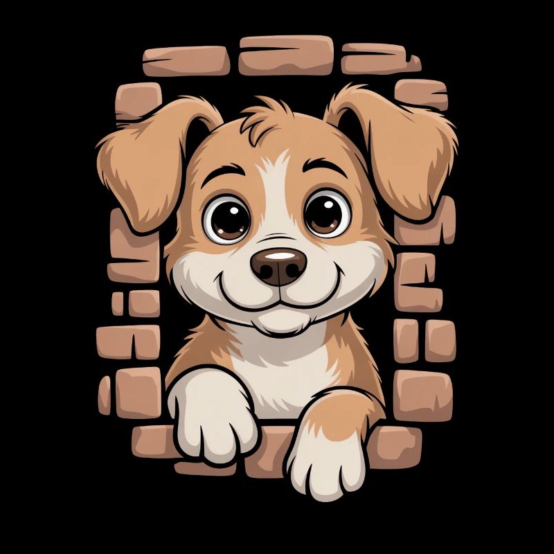 Chien mignon avec de grands yeux