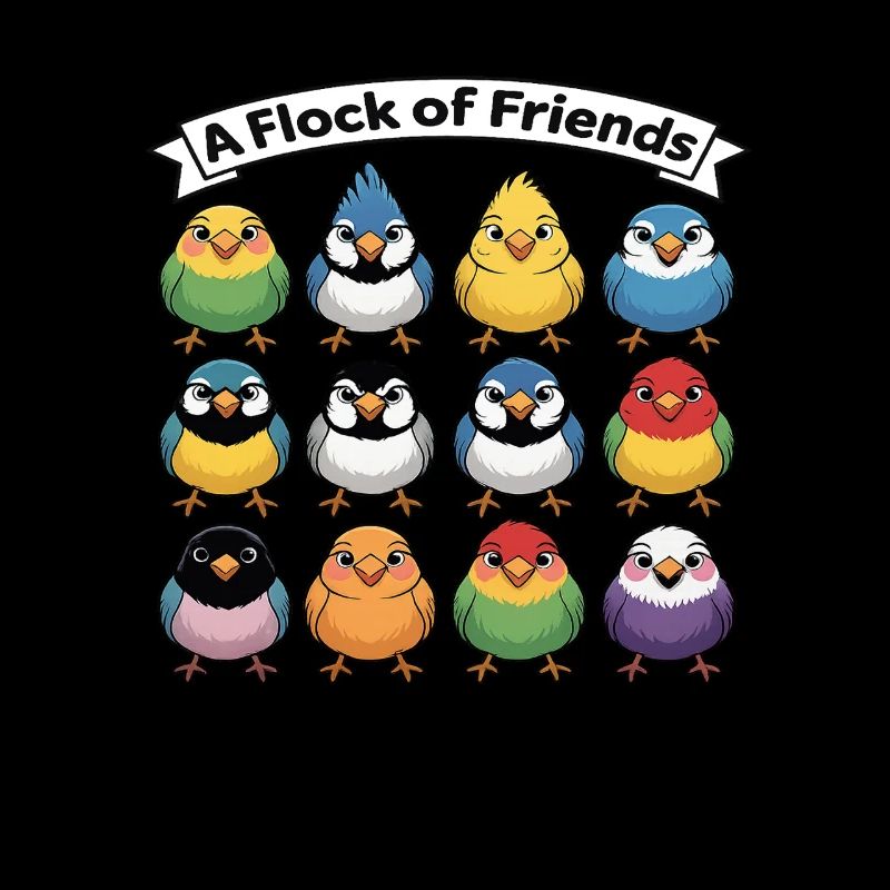 Une volée d’amis perroquet enfants oiseau