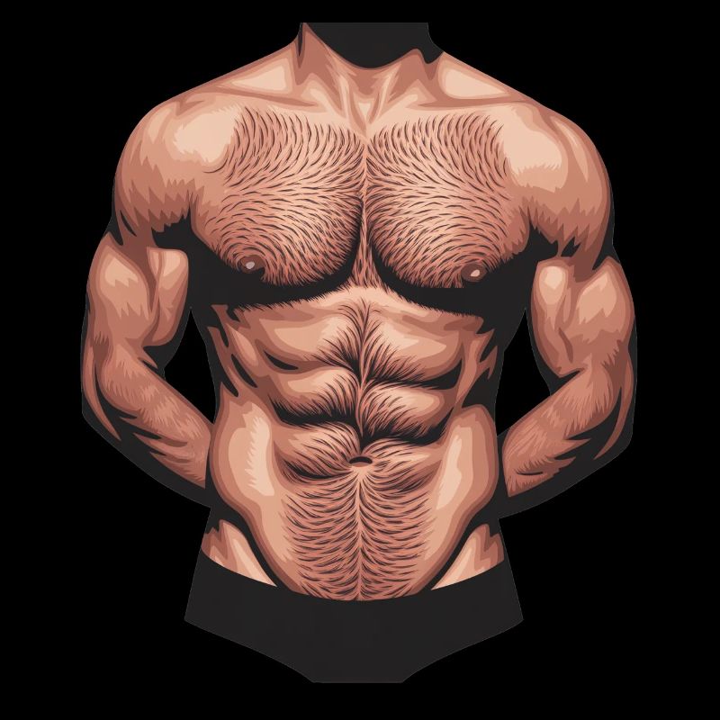 Muscular Men Upper Body