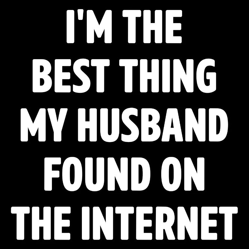 Paar, das sich online getroffen hat Ehemann Ehefra