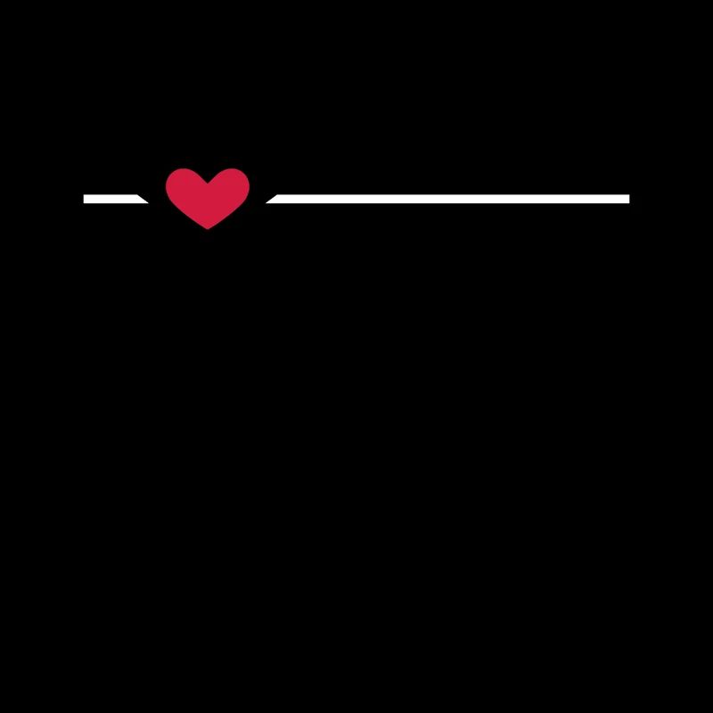 Line heart dash ornament